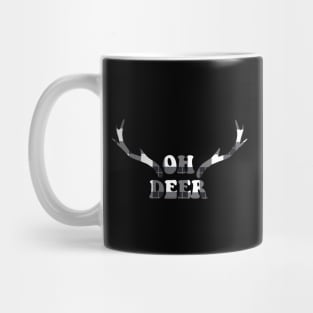 oh deer buffalo plaid Mug